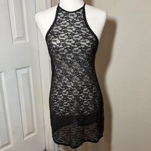 Victoria’s Secret Lace Halter Lingerie Dress